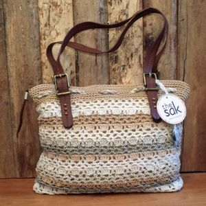 SAK hand-crocheted handbag